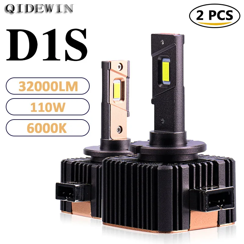 

D1S LED Headlight 110W Canbus Powerful Automotive Lights 2PCS 12V 32000LM D2S D3S Auto Error Free Installation Kit Accessories