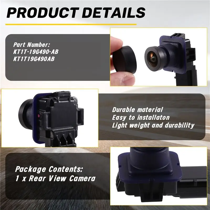 A95E-KT1T-19G490-AB For Ford KT1T19G490AB Car Rear View Camera Parking Backup Camera Rear