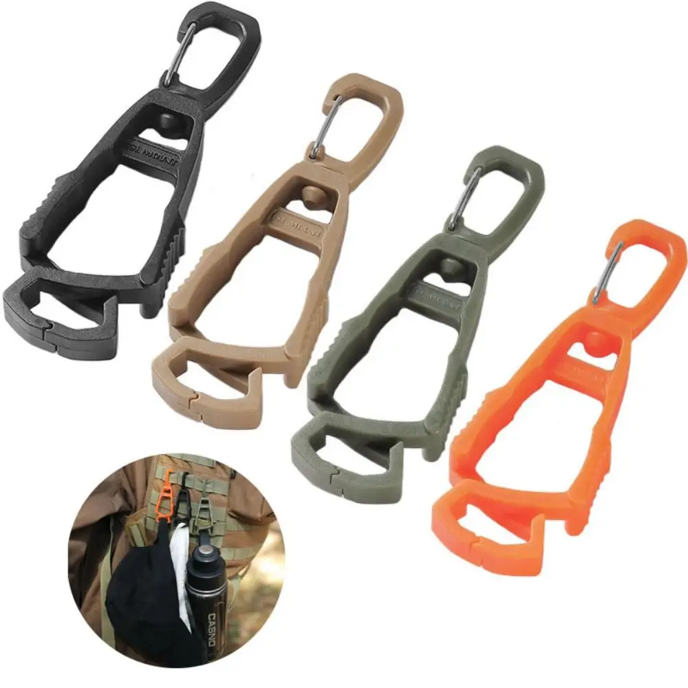 New POM Glove Clip Multi-purpose Anti-drop Plastic Clip One Press To Open Cross Card Opening Helmet Hanger Camp