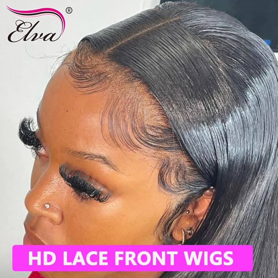 

5x5 6x6 7x7 HD Lace Closure Wigs Glueless Real HD Lace Wigs Ready to Wear Wigs Deep Part Melt Skins Straight Human Hair Wigs