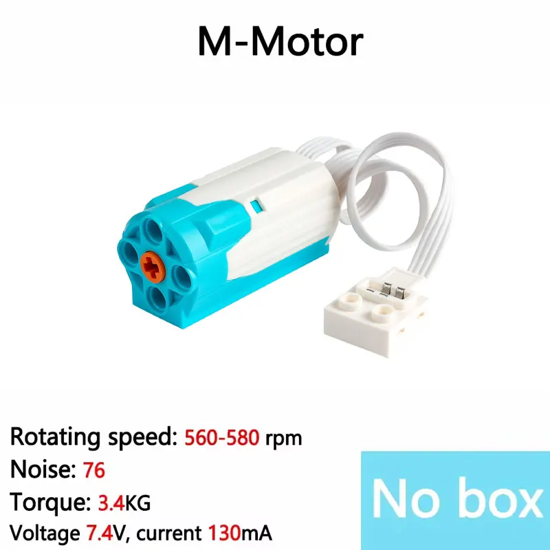 Motor M de alta velocidad 8883 para Legoeds PF, Robot RC rápido, Kit de función de potencia MOC, bloques de construcción DIY, piezas técnicas, juguete de ladrillos