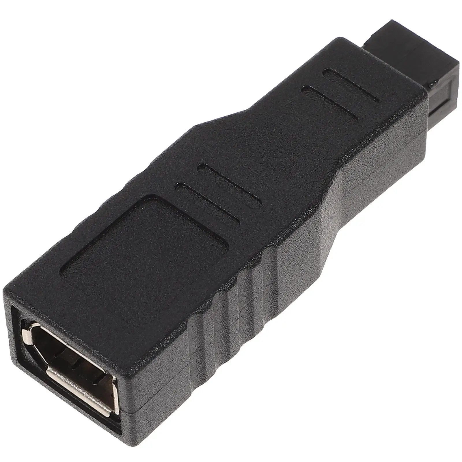 

6 Pin Female to 9 Pin Male Cable FW400 Black Data Transfer Adapter Computer Accessory Durable ABS Material