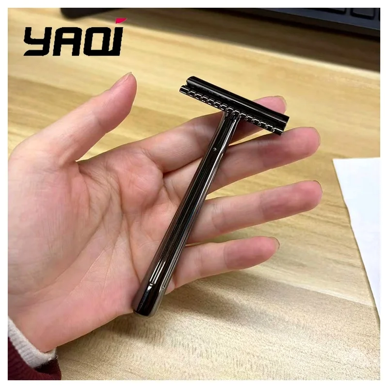 YAQI Mens Beard Shaver Single Edge Katana Globe Trotter SE Safety Razor Wet Shave Tools Best Gift for Men Mens Gift