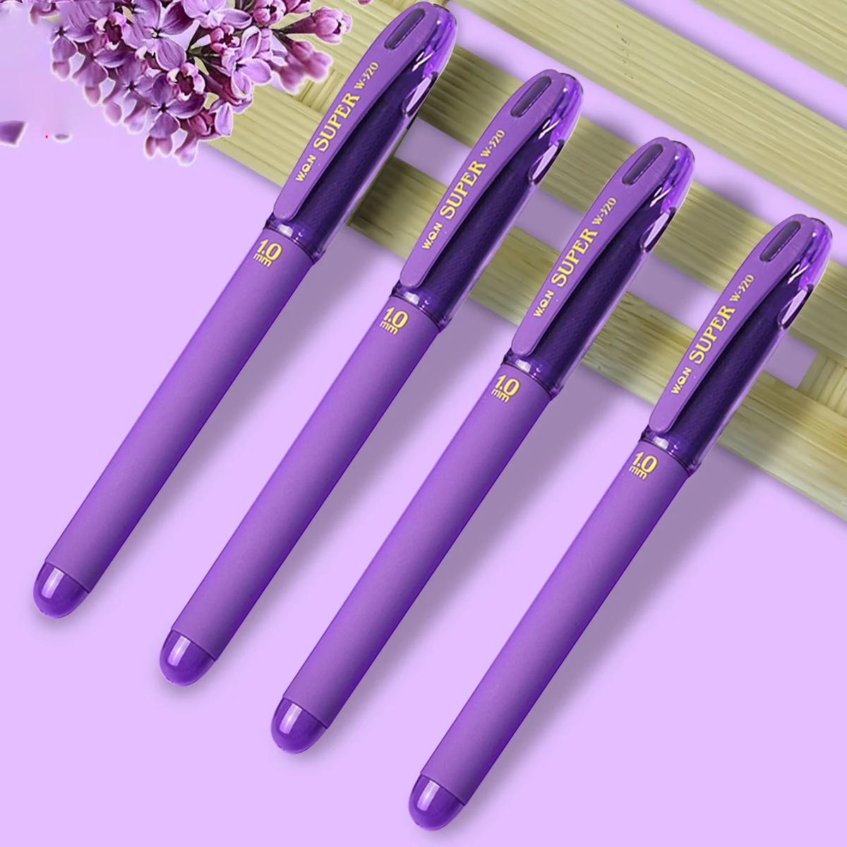 

WQN gel pens sets Kawaii Aesthetic stationery cute cheap stuff school supplies 1.0mm Color markers Ballpoint gold purple pen