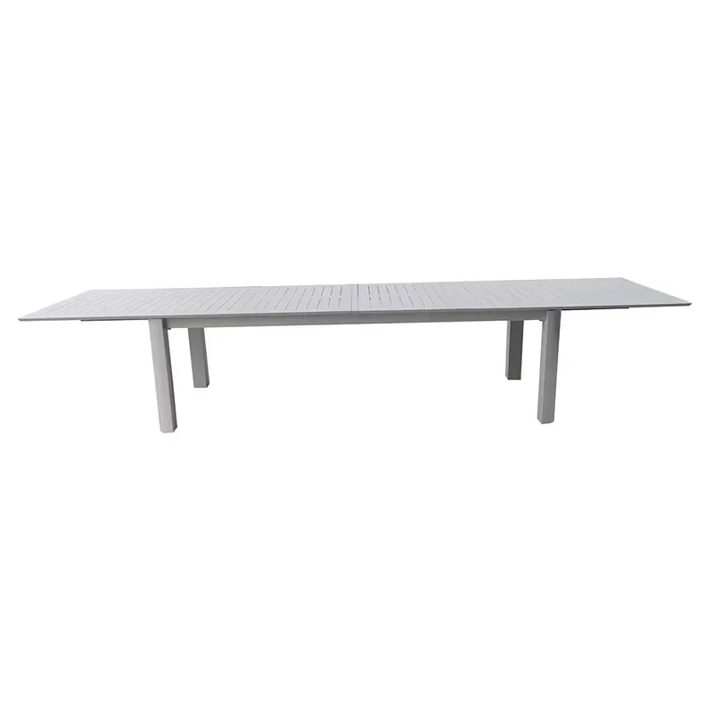 CUSTOM MODERN OUTDOOR ALUMINUM EXTENSION TABLE FOR HOME RESTAURANT OR GARDEN USE