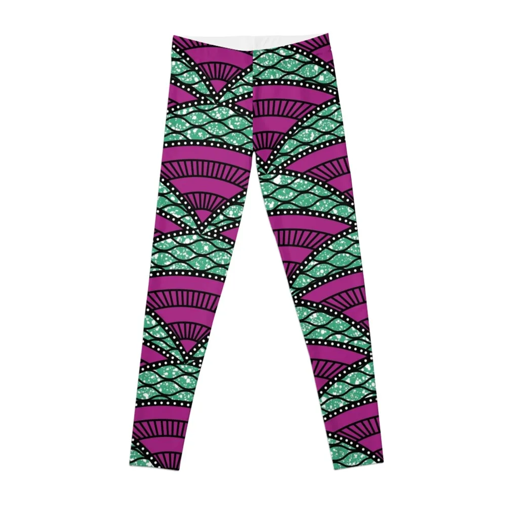 

Afro Ankara Wax Print 14 Leggings Fitness women's gym clothes gym top women leggings woman