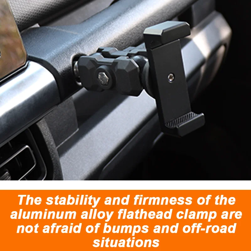Alloy Auto Mount Mobile Phone Holder Cell Stand Decorative Cover Trim Fit for Suzuki Jimny 2019-2025Interior Accessories - view 5