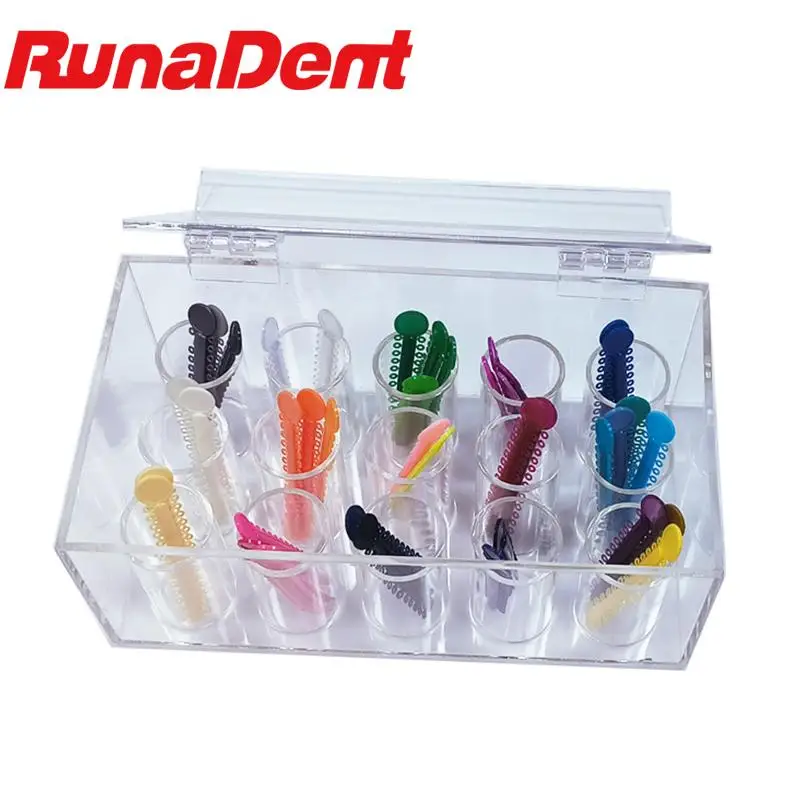 15Hole Dental Orthodontics Ligature Ties Holder Multifunctional Box Dental Organizer for Dentist