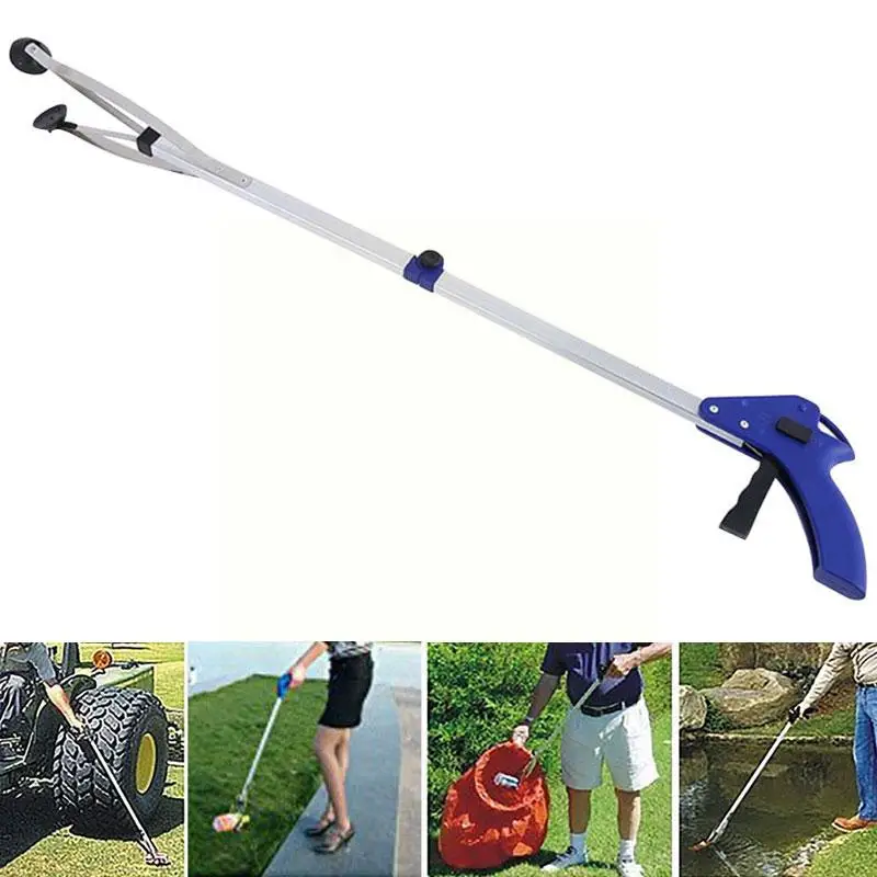 80cm Long Foldable Helper Grabber Trash Pick Up Hand Easy Gripper Tools Trash Kitchen Ms607 Hand Up Garden Pick Gripper T9x7