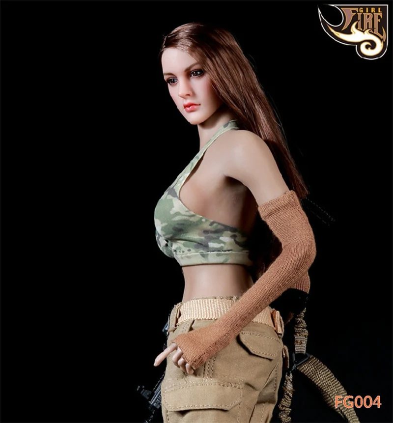 Fire Girl Speelgoed FG003 FG004 1/6 Vrouwelijke Soldaat Militaire Leger Uniform Camouflage Tactische Combat Pak Laarzen Voor 12 "Action Figure