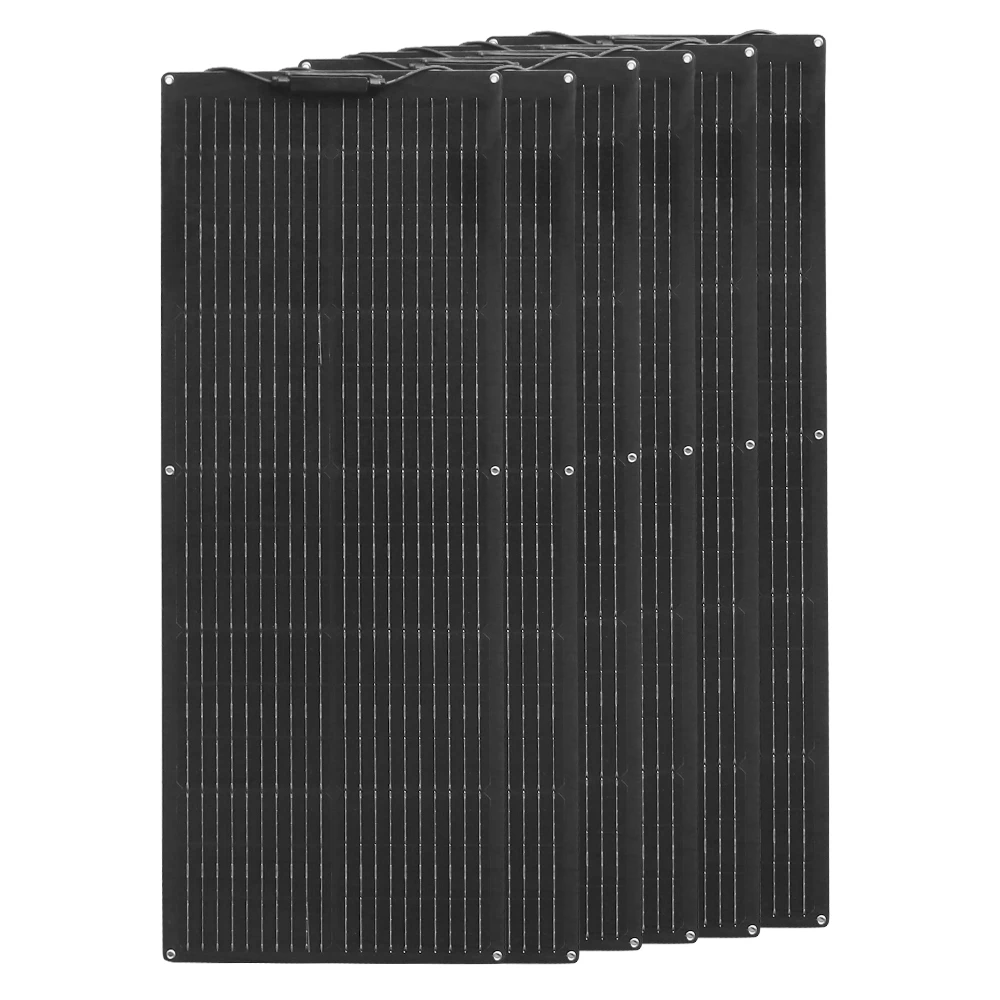 Flexible Solar Panel Monocrystalline 800W 480W - 80W for Motorhome RV Caravan Camper Boat Roof Uneven Surfaces Camping Equipment
