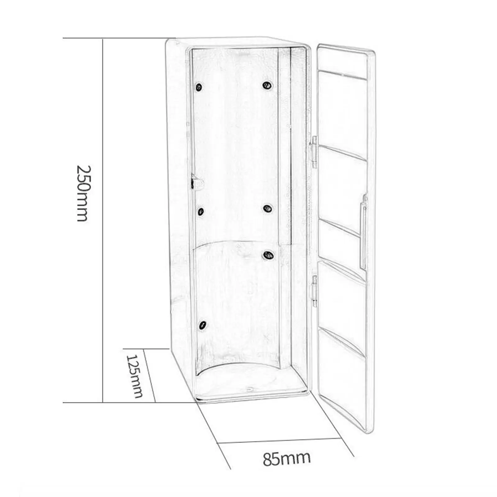 Generischer Auto kühlschrank kompakter persönlicher Kühlschrank Hochleistungs-USB-Mini kühlschrank für Wohnheim Picknick Auto Lebensmittel Getränke im Freien