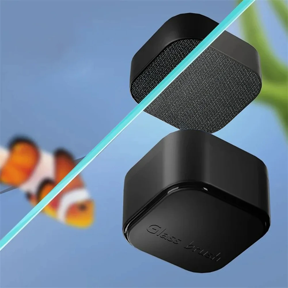 1pc Magnetic Aquarium Glass Cleaner Brush, Mini Square Plastic Algae Scraper for Fish Tank Maintenance Suitable for Various Fish image 5