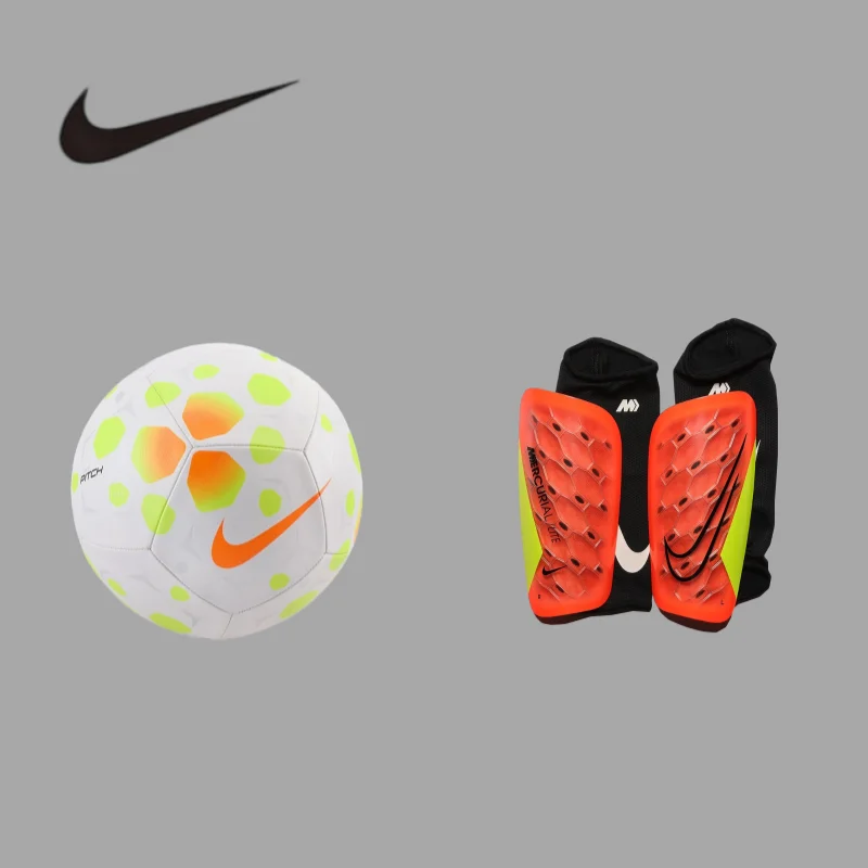 

Nike Summer Sport Kit No.5 Standard No.5 Ball Plus M Size Quick Dry Breath Shin GuardsHV6249-102+DN3611-830