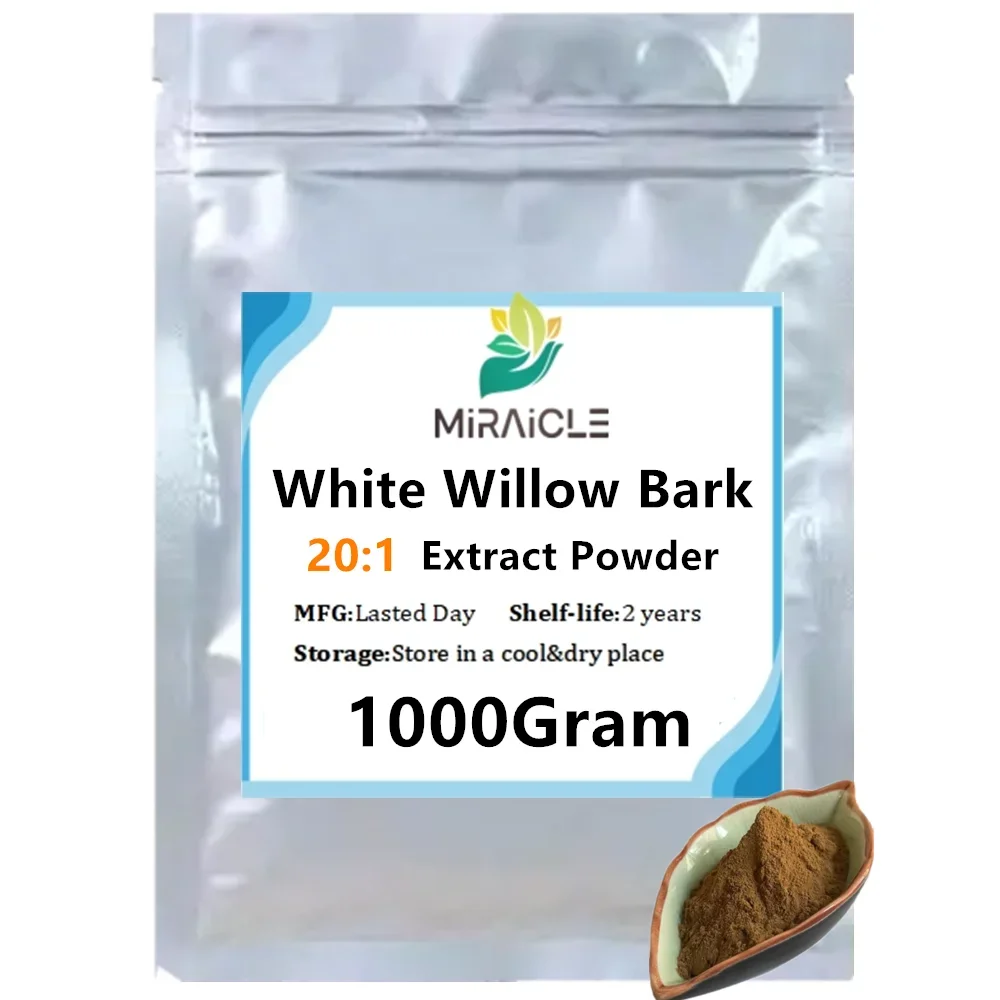 50-1000g White Willow Bark 20:1 Extract Powder Anti-aging,anti-inflammatory,factory Direct Supply