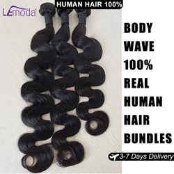 Body Wave Human Hair Bundles Hair extension 100% Human Hair Bundles Unprocessed Weave 1/3/4 Pcs/Lot Brazilian Lemoda Remy Hair