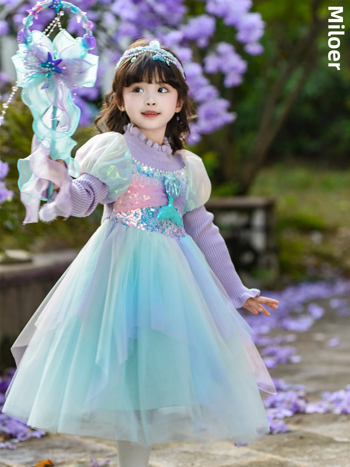 abito-da-principessa-a-tema-sirena-per-bambine-ideale-per-l’autunno-e-l’inverno-con-gonna-a-maglia-calda-e-imbottita-abito-alla-moda-con-sfumature-di-colore-e-gonna-a-balze