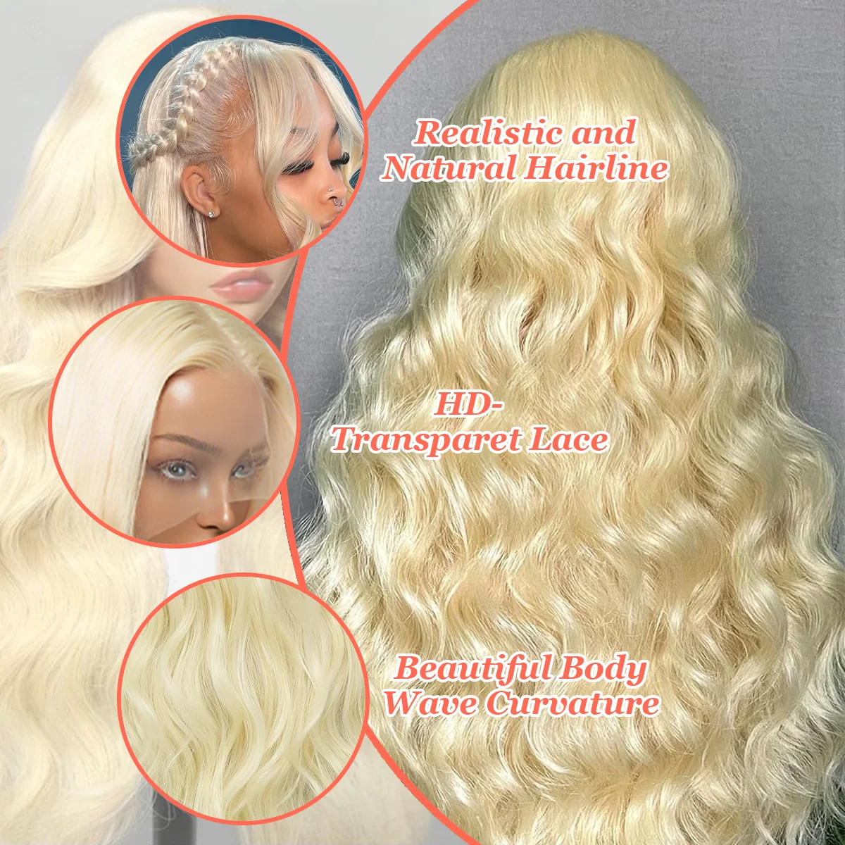 36 بوصة # 613 العسل شقراء 200% الكثافة الجسم موجة 13*4 13*6 HD الدانتيل الشفاف الباروكة الأمامية البرازيلي خصلات الشعر المستعار الإنسان للنساء #2