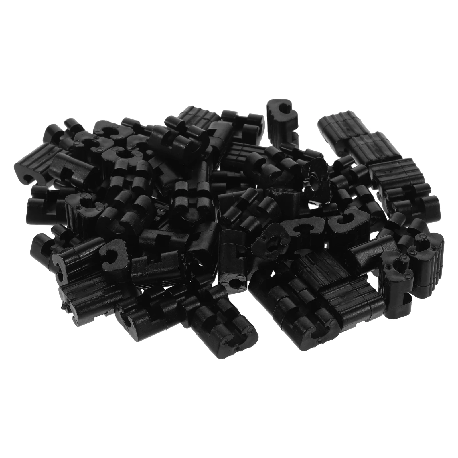 

50 Pcs Non-slip Mat Chair Legs Floor Protectors Square Glides for Wood Floors Tpr C-shaped Pads