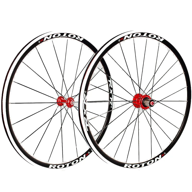 RXR 7-11 Speed Road Bike 700C wheelset Aluminum alloy Wheel set Front Rear Clincher Aluminum Alloy QR Wheel set Rims