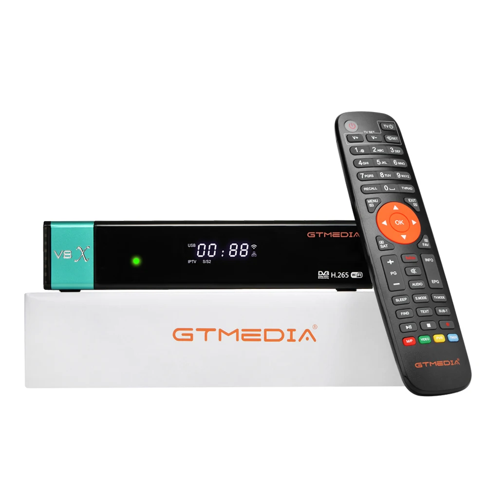 1 قطعة استقبال الأقمار الصناعية GT وسائل الإعلام V8X DVB-s/s2/s2x كامل HD H.265 المدمج في واي فاي ترقية Gtmedia V8 نوفا/الشرف V9 سوبر سوبروت المريخ