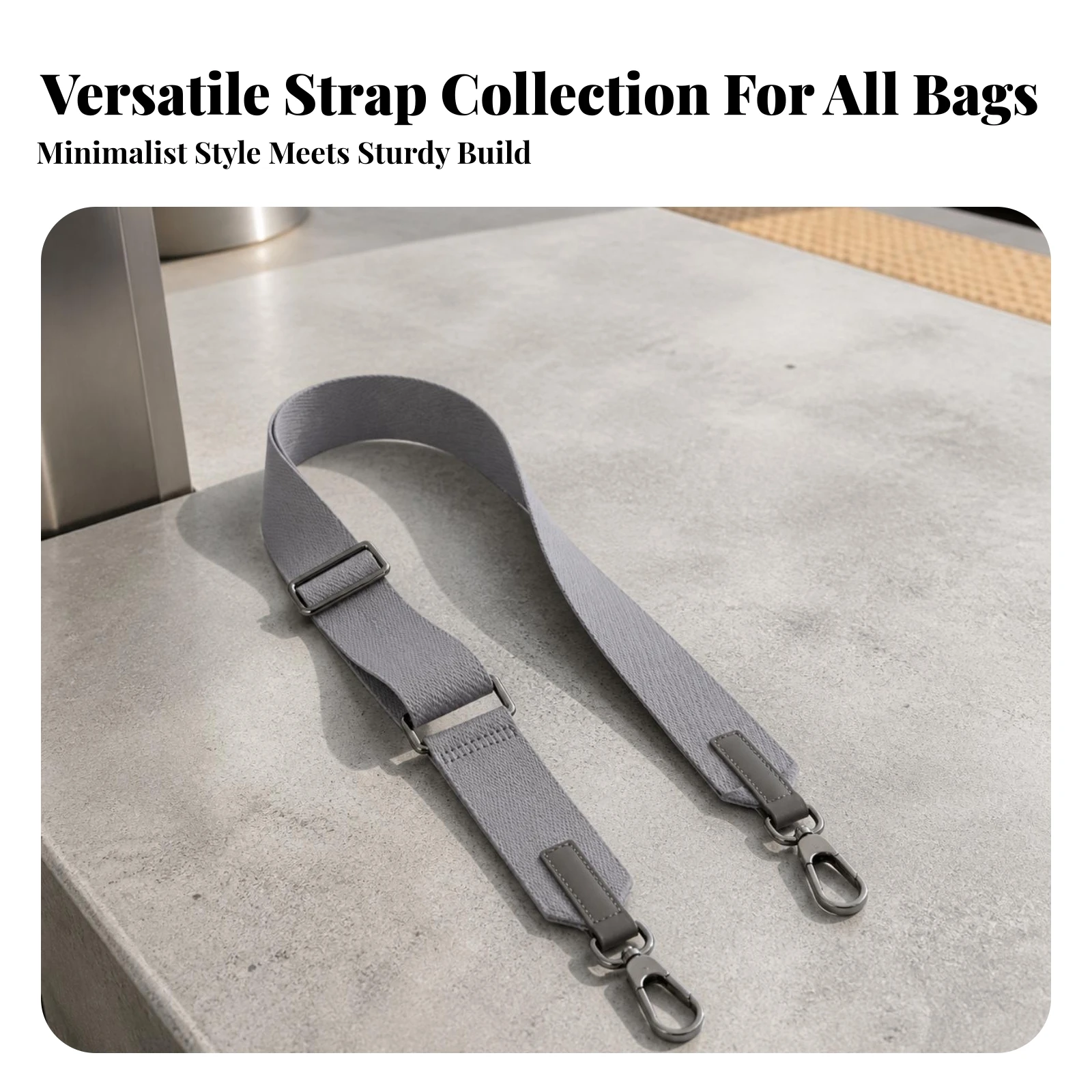 Crossbody Strap with Swivel Hooks Sturdy Replacement Handbag Strap Practical Versatile