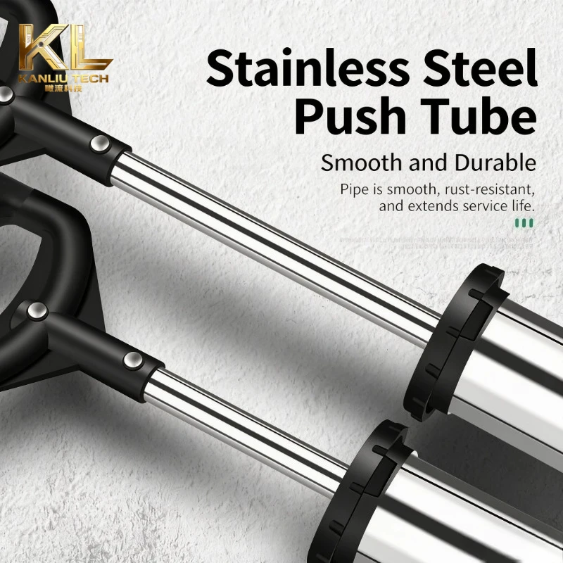 Stainless Steel Mortar & Cement Caulking Gun, Manual Grouting Injector for Door & Window Sealing, Handheld Grout Filling Tool