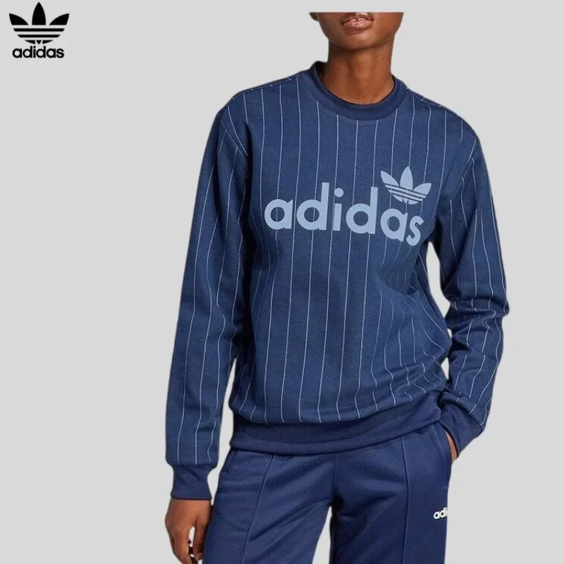 adidas Recycled French Terry Crew Eco Friendly Simple Versatile Sports Daily SweatshirtJJ3488 1PCS