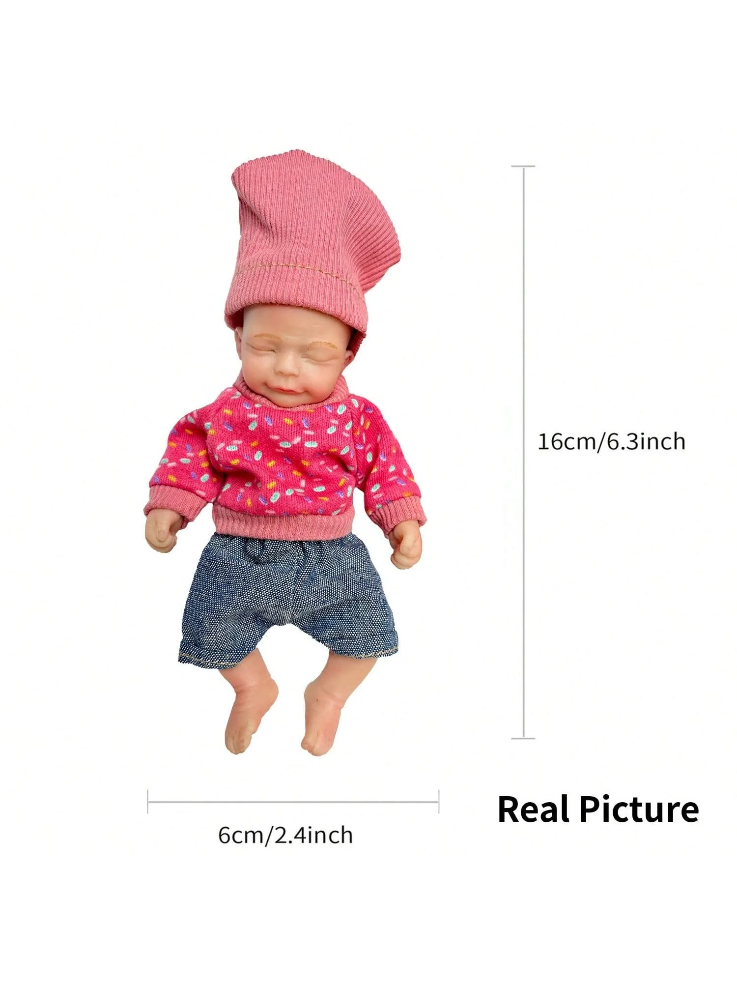 Saskia, muñeca de bebé recién nacida de silicona para dormir de 6 pulgadas hecha a mano, tacto suave y realista, regalos de cumpleaños para niños
