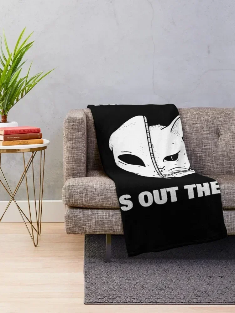 Alien Cat - The Truth Is Out There Funny Gift For Mom, Dad and Siblings Throw Blanket