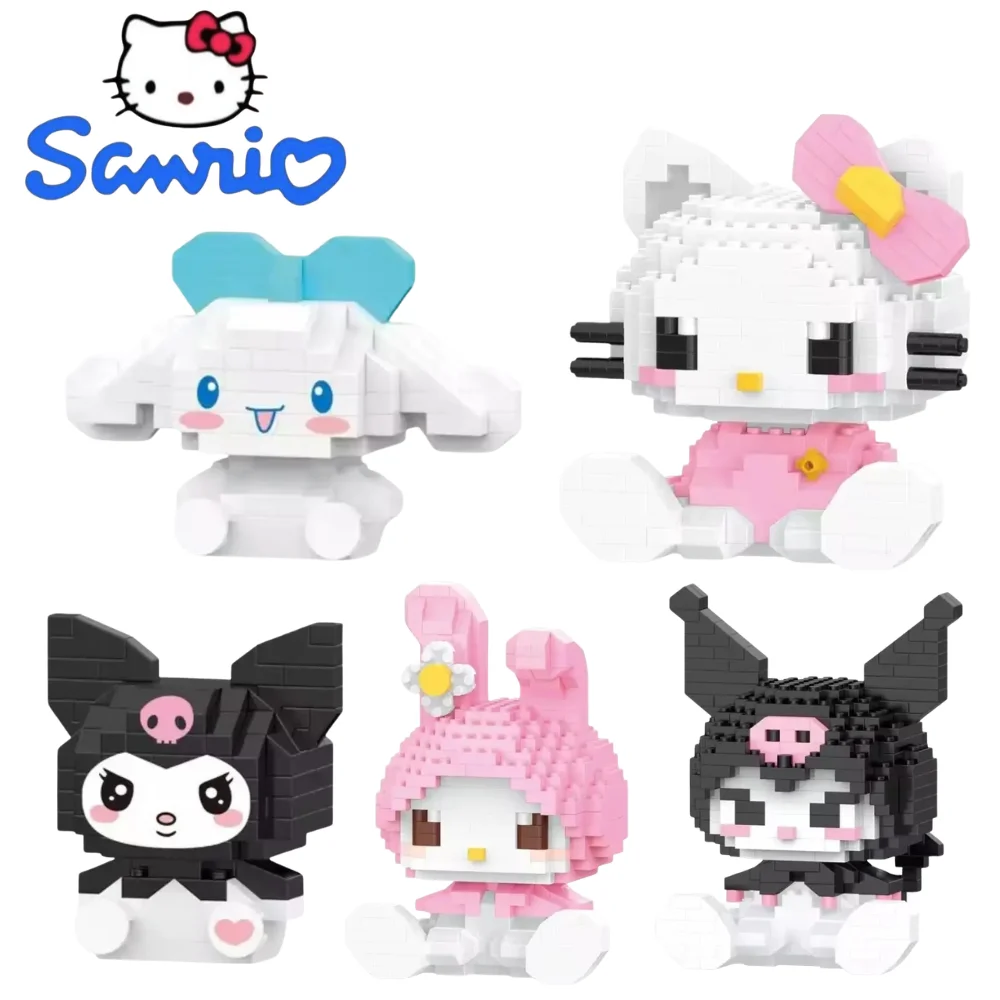 

Набор конструкторов Sanrio Hot: Hello Kitty, My Melody, Cinnamoroll, Pompompurin, Kuromi и их друзья. Игровой набор для девочек и детей.
