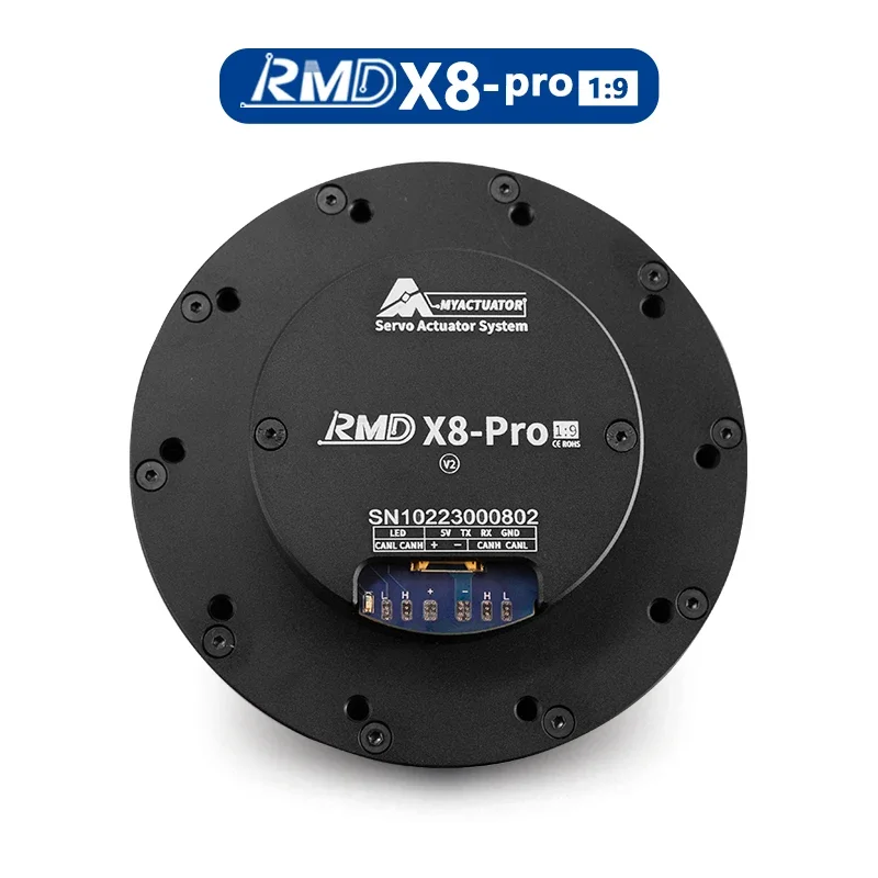 RMD-X8 pro 1:9 V2 Brushless DC Servo Motor 24v-48v 13N.M Robot Arm High Torque BLDC Pancake Motor Planetary Reducer Motor