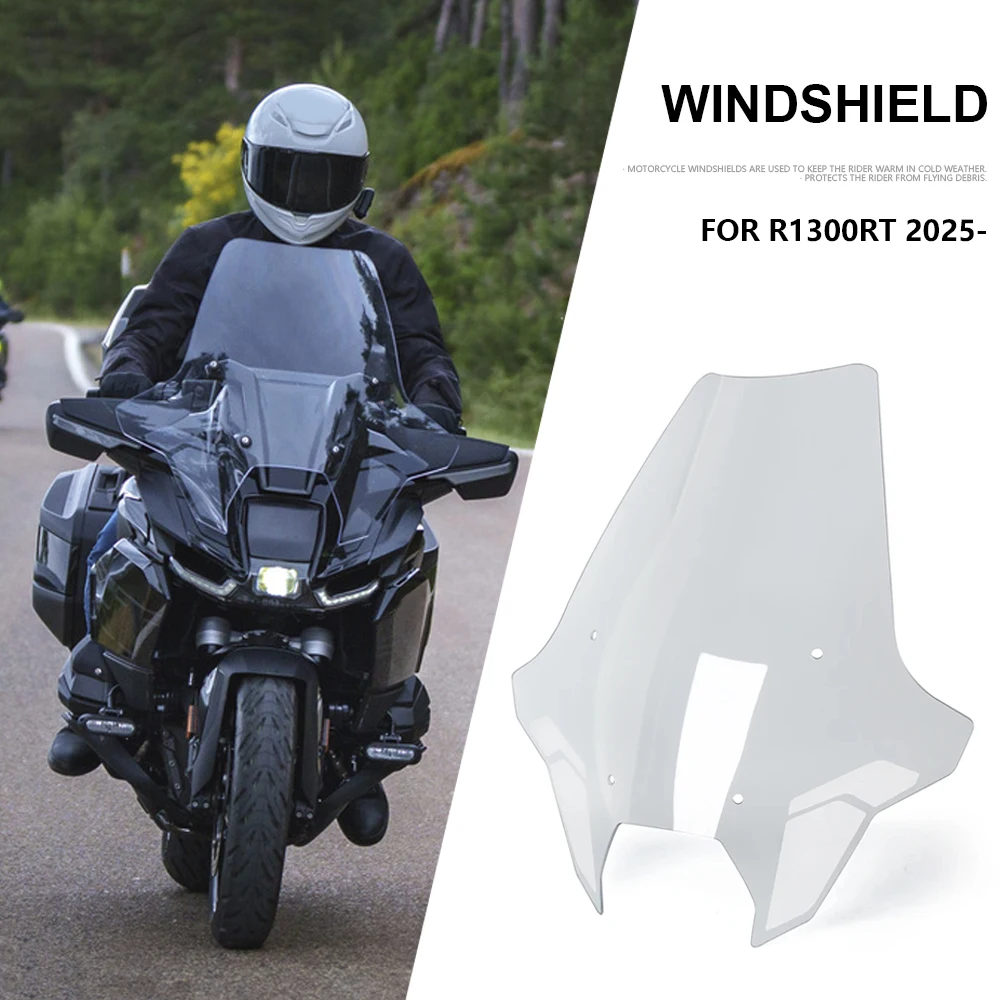 

For BMW R1300 RT R1300RT R 1300 RT RT1300 2025 2026 New Transparent Motorcycle Accessories Windshield Wind Deflector Windscreen