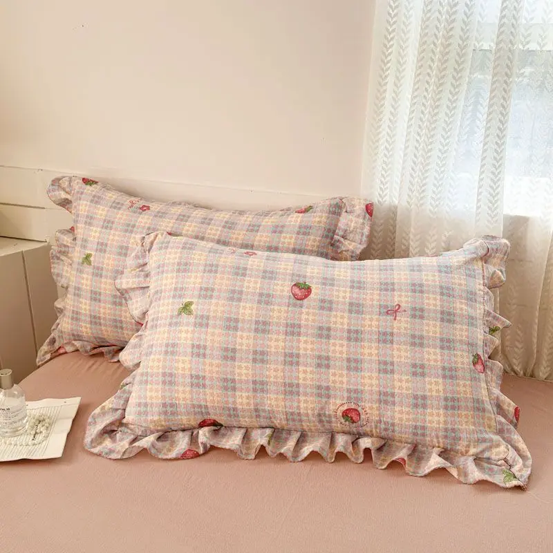 Simple Small Fresh Style Pillow Protective Cover 48x74cm Universal Bedroom Pillow Case High-quality Home Sleeping Pillowcase