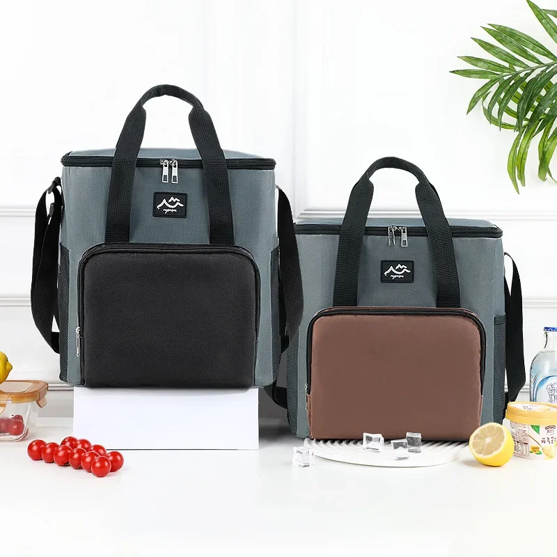 

Insulated Cooler Bag - Handheld Crossbody Tote for Outdoor Picnic & Camping