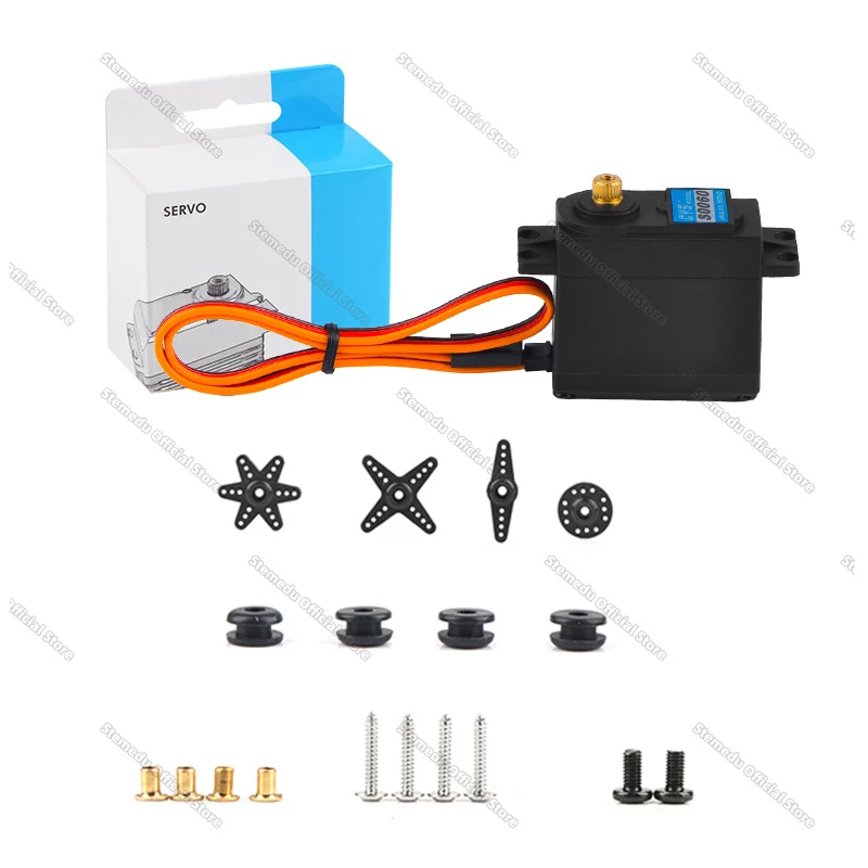 เซอร์โวโลหะ CYS S0060 6 กก. แบบอนาล็อก แรงบิดสูง กันน้ำ สำหรับรถบังคับวิทยุสเกล 1/10 Axial SCX10 รถแข่งบังคับวิทยุ หุ่นยนต์ (1/2/4 ชิ้น)