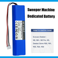 14.4V 3500mAh Li-ion Robot Vacuum Cleaner Sweeper Replacement Batteries for Ecovacs Deebot N8 Ozmo 900 901 905 920 930