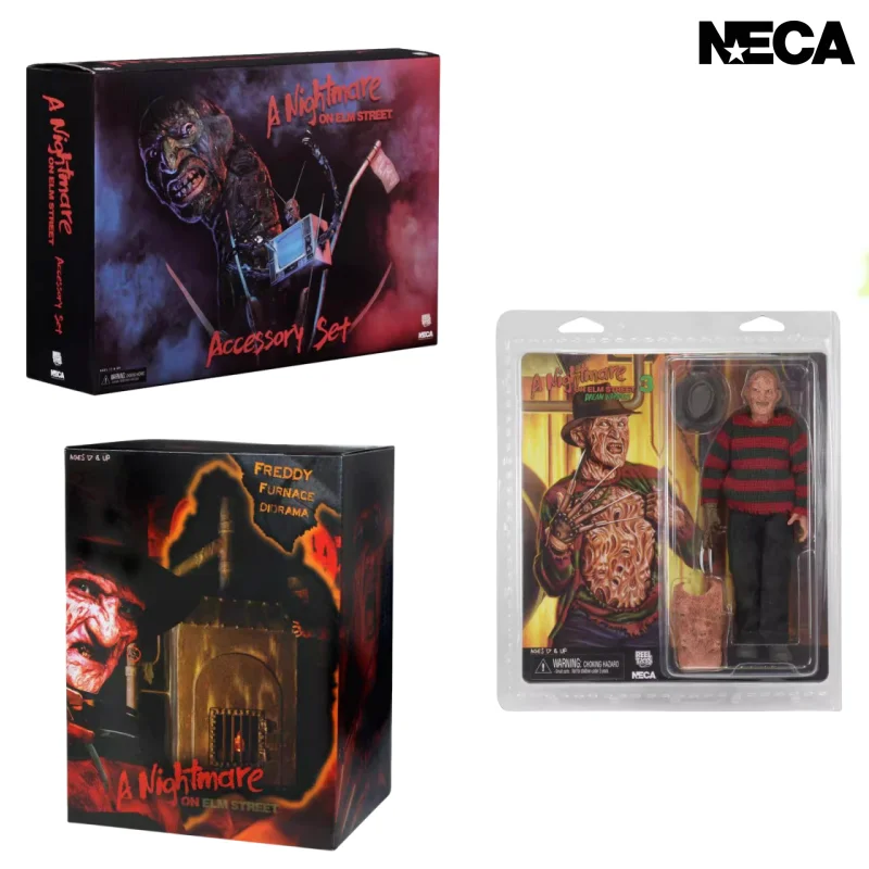 genuino-neca-a-nightmare-on-elm-street-freddy-anime-movie-set-scena-del-forno-luci-a-led-figura-mobile-decorazione-da-collezione