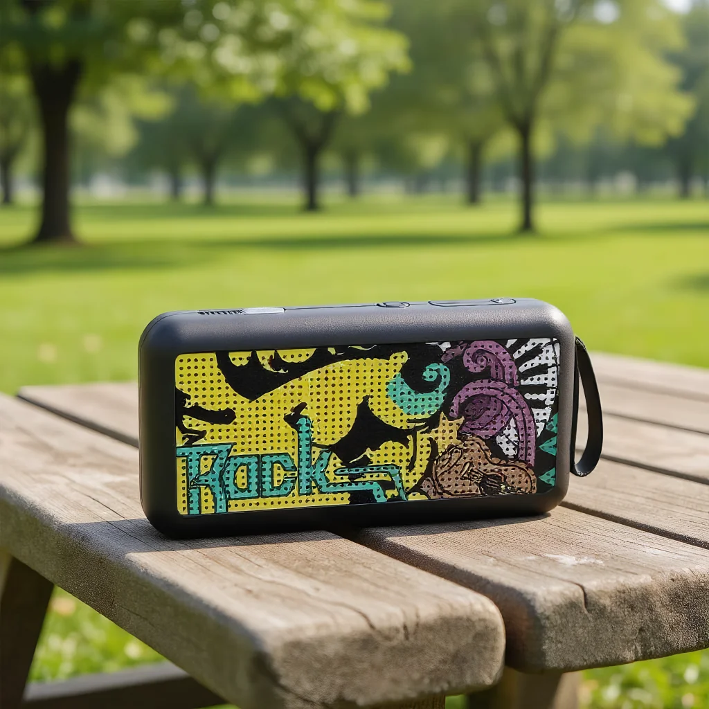 Wireless Portable Speaker, 5W Mini Column Stereo Music Player with SubwooferOutdoor Portable Speaker
