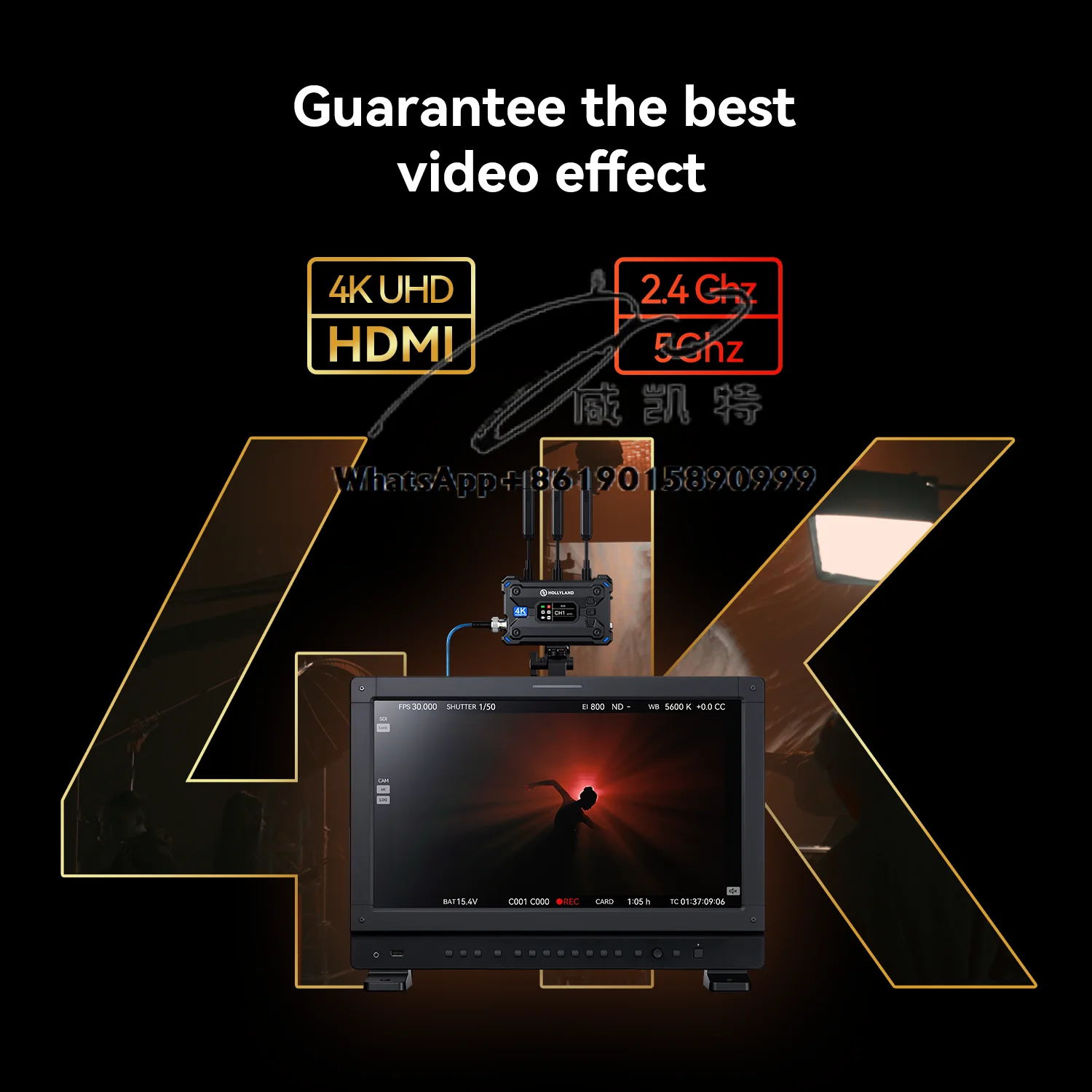 Pyro S 4K 30 1080 P60 1300ft Los Range 50ms Latency UVC Live Stream Wireless Video Transmission System