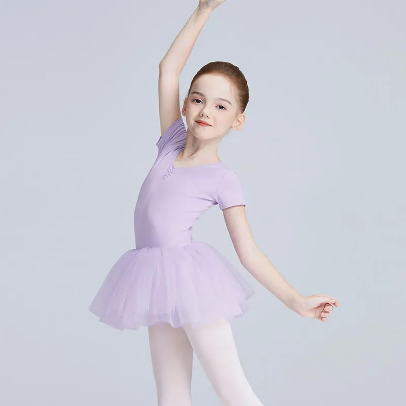 Robe Tutu de Ballet pour Fille, Tenue de brevpour les Tout-Petits, Justaucorps avec Doublure en Coton, Entrejambe Fermée