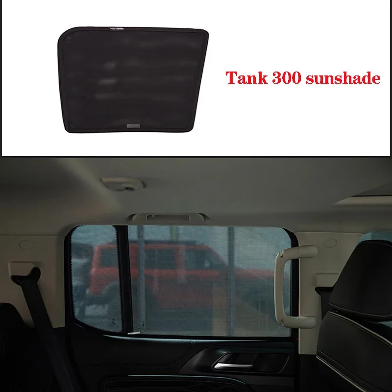 

Great Wall GWM WEY TANK 300 Special Sunshade Car Magnetic Mesh Mosquito Privacy Side Curtain Sunscreen Heat Insulation Sunshade