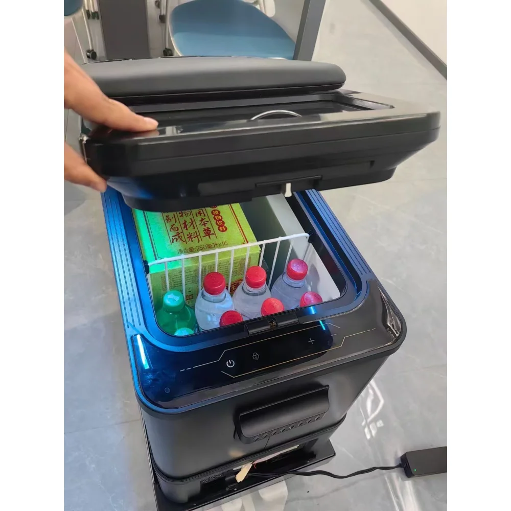 

Автомобильный холодильник большой емкости 40 л для Sprinter — портативный холодильник для путешествий, кемпинга и делового использования, питание постоянного тока 12 В/24 В