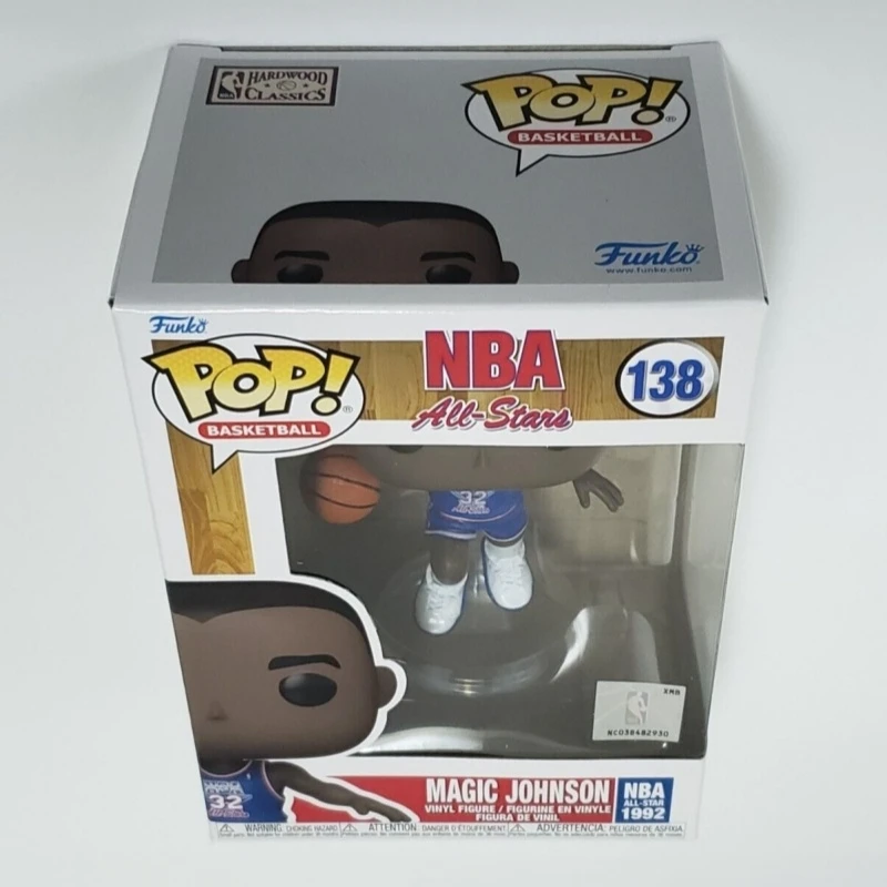 NBA Basketball All-Stars 1992 Magic Johnson #138 Funko Pop! Original Vinyl Figure Collectible Model Desktop Decor Gift for Fans - view 5