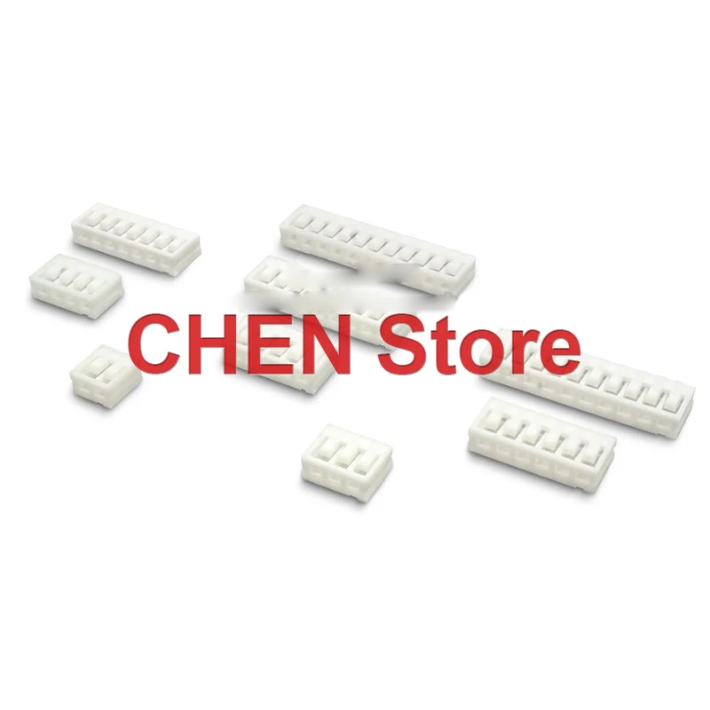 100PCS NEW SCN2.54 Plastic Shell Plug 2P 3P 4P 5P 6P 7P 8P 9P 10P 11P 12P Connector Without Terminal