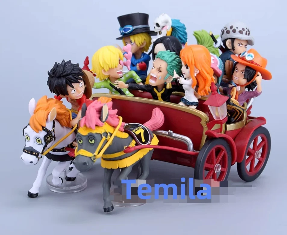 

[Забавный] Аниме One Piece 20th Anniversary Carriage Ichiban Kuji WCF Luffy Zoro Sanji Nami ПВХ Фигурка Коллекция Модель игрушки