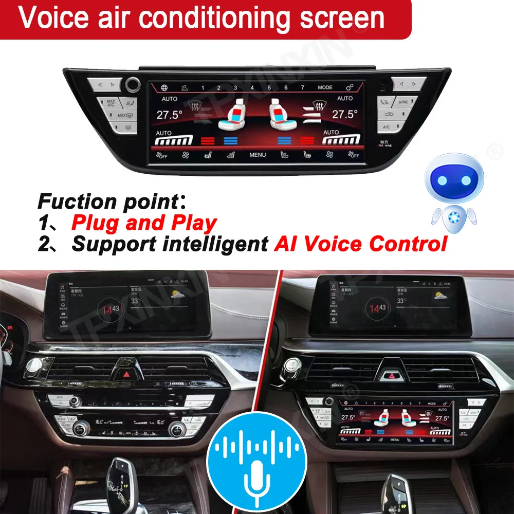 LCD Air Conditioning Board AC Panel For BMW 5/6 Series GT X3/X3M X4/X4M M5 2017-2022 Air Conditioner Climate Touch Screen Unit