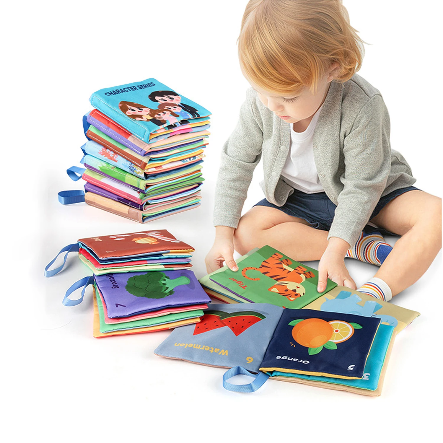 Miękkie książki dla dzieci zabawki Montessori 3D w dotyku z tkaniną o wysokim kontraście książka do wczesnej nauki sensorycznej gry dla dzieci zabawki edukacyjne