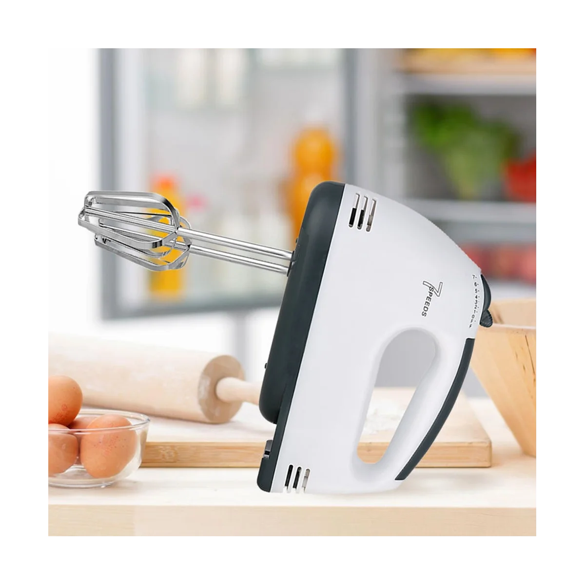 Electric Egg Beater Automatic Hand Mixer Blender 7 Gear Baking Whisks Whipped Cream Mixer Handheld Stirrer EU Plug