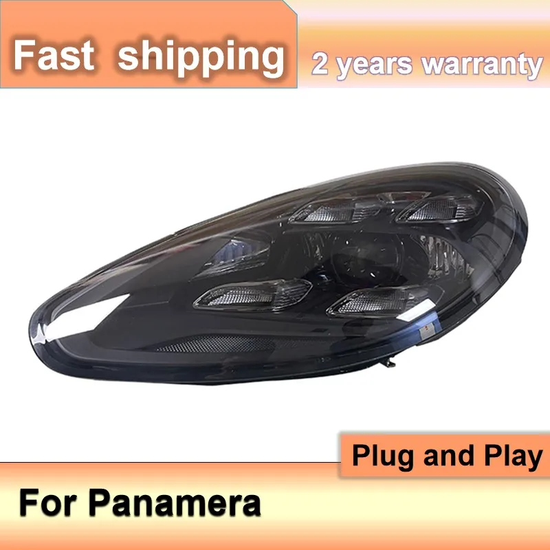 Автомобильные аксессуары для Porsche Panamera 970, фара 2010-2017, фара Panamera 971, DRL, указатель поворота, ближний свет, линза проектора